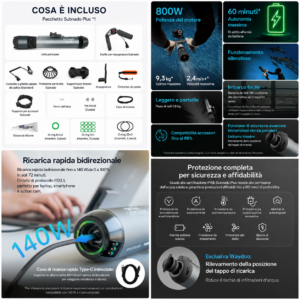 Scooter subacqueo Waydoo Subnado Plus e accessori