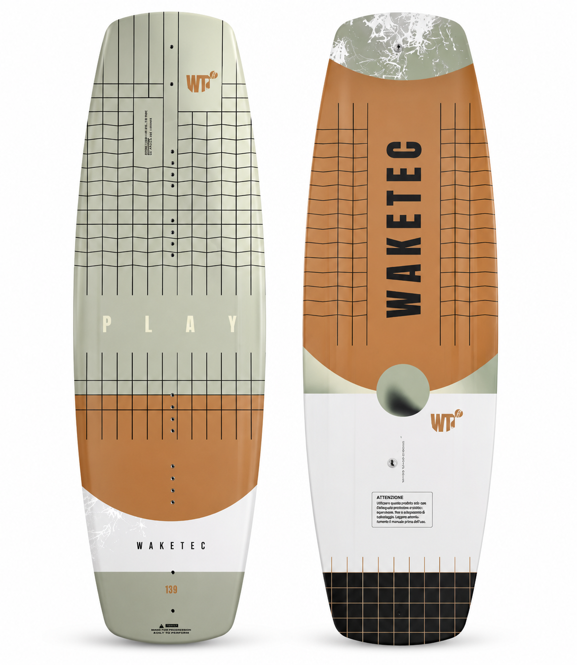 Waketec Wakeboard Play 139 cm Blu/Grigio