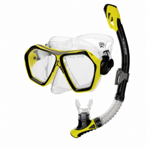 Aqua Speed Blaze + Borneo 18 Set Snorkeling con Sacca Mesh