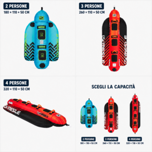 Mesle Torpedo 2P Banana Boat Gonfiabile Trainabile 2 Persone vista 2
