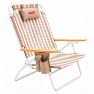 Sedia da Spiaggia Reclinabile LORELEI Flamingueo Beige Golden Coast