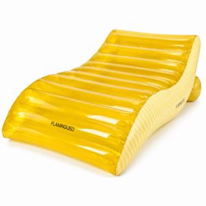 Materassino gonfiabile PALERMO Flamingueo giallo per piscina