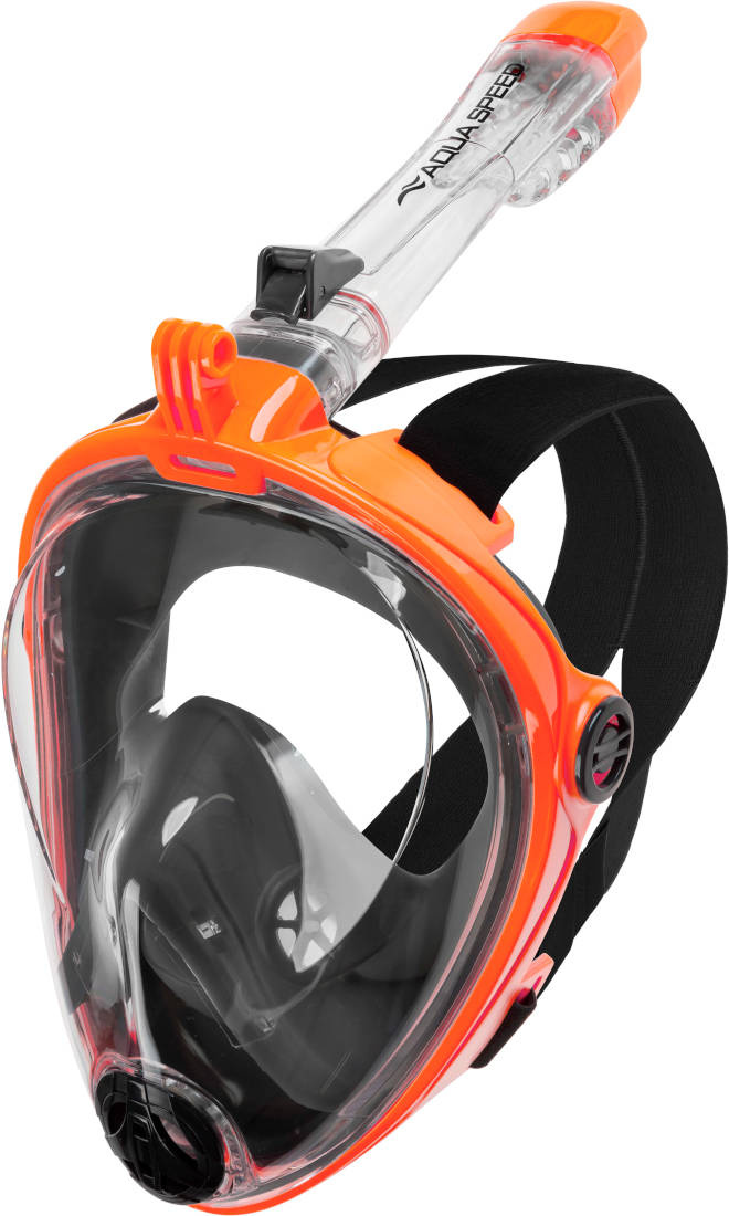 Maschera Integrale Snorkeling Aqua Speed Spectra 2.0 S/M Arancione