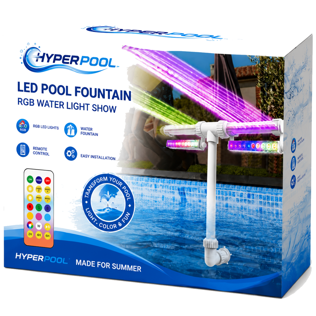 HyperPool Fontana LED Solare RGB