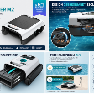 Aiper EcoSurfer M2 Skimmer Piscina Automatico Solare caratteristiche e dotazione