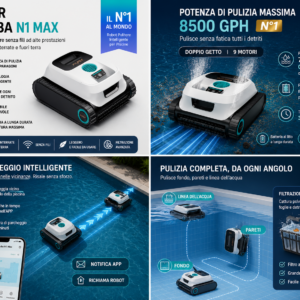 Aiper Scuba N1600 Robot Piscina caratteristiche e dotazione