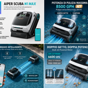Aiper Scuba N1 Max Robot Piscina caratteristiche e dotazione