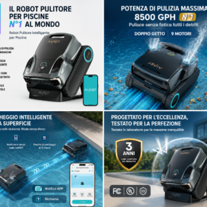 Aiper Scuba X1 Pro Max Robot Piscina caratteristiche e dotazione