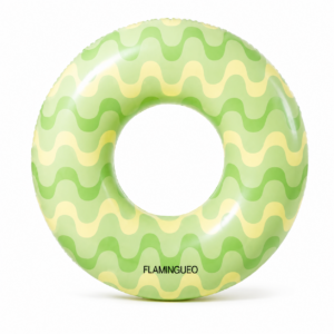 Salvagente gonfiabile donut verde SPIRIT su sfondo chiaro