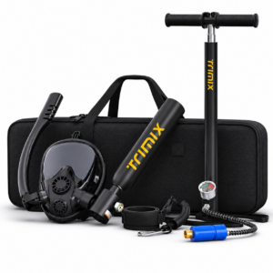 Mini Bombola Subacquea Trimix T-500 0,5 L con Maschera