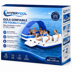 Bestway CoolerZ Tropical Breeze Isola Gonfiabile 389×274 cm vista 2