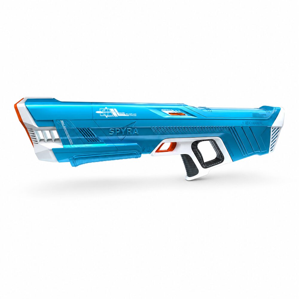 SpyraThree blaster ad acqua elettrico Blu – vista su sfondo bianco