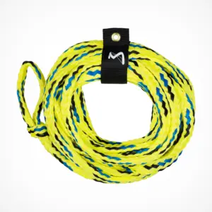 MESLE corda da traino 6P 60 piedi giallo blu con Rope Keeper