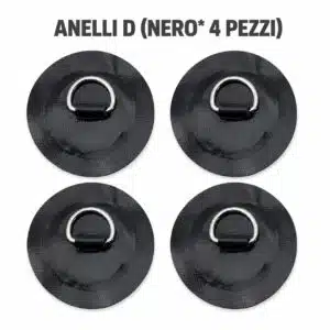 KOETSU D-Ring SUP nero dettaglio anello in acciaio inox