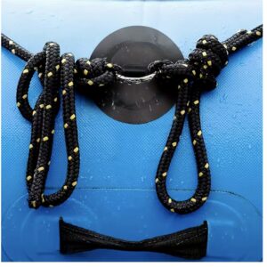 KOETSU D-Ring per SUP e Kayak Set 4 Pezzi Nero vista 3