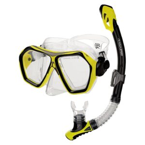 Set Snorkeling Blaze + Borneo Giallo con Sacca Mesh