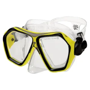 Aqua Speed Set Snorkeling Blaze + Borneo Giallo vista 3