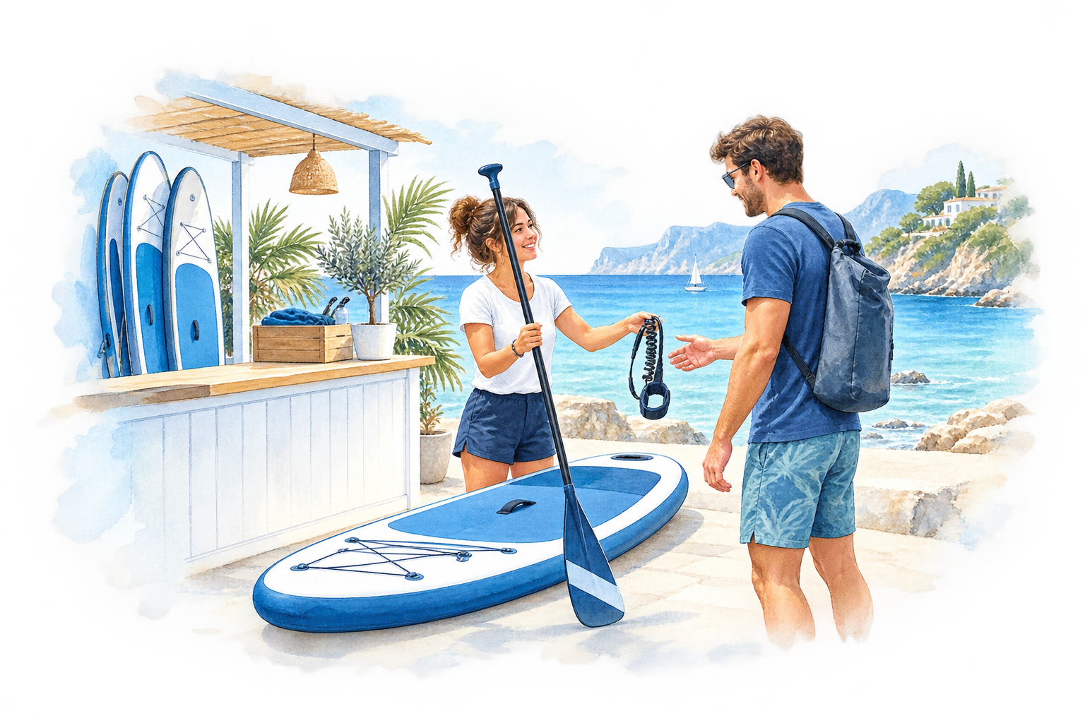 Consegna del kit SUP al punto noleggio HyperPool
