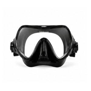 DEDEPU M1 Maschera Sub Anti-Appannamento Panoramica Nera vista frontale
