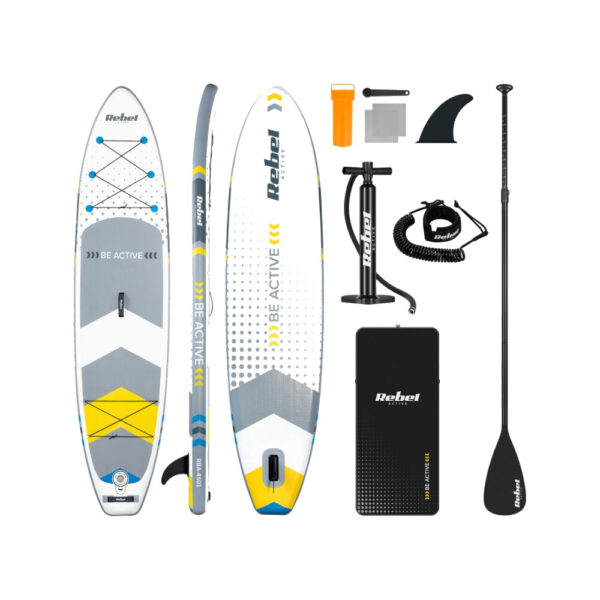 REBEL ACTIVE RBA-4500 SUP Gonfiabile Touring 350 cm – Bianco