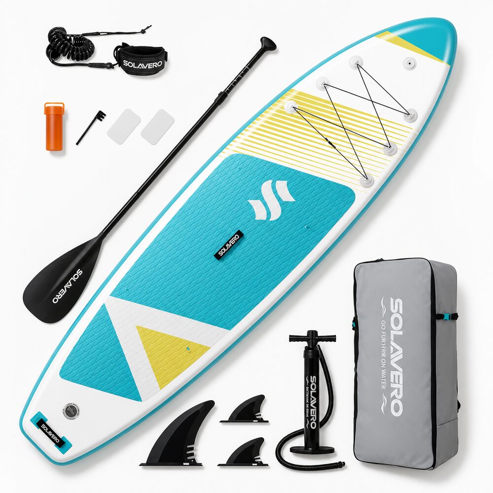 SOLAVERO SUP 350 cm Gonfiabile Turchese – Kit Completo