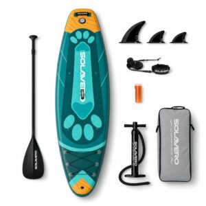 SOLAVERO Pet Style SUP 350×89×15 cm vista posteriore