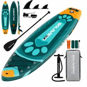 SOLAVERO Pet Style SUP 350 cm gonfiabile con design a impronte
