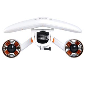 SUBLUE WhiteShark MixPro Black Gold Scooter Subacqueo vista frontale