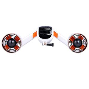 SUBLUE WhiteShark MixPro Black Gold Scooter Subacqueo vista frontale