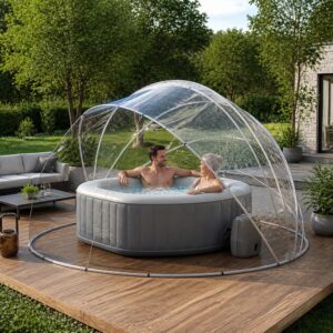 AVENLI Tenda Protettiva per SPA 360 × 360 × 185 cm in utilizzo