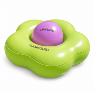 Flamingueo BONNIE salvagente fiore verde – vista alternativa su sfondo bianco