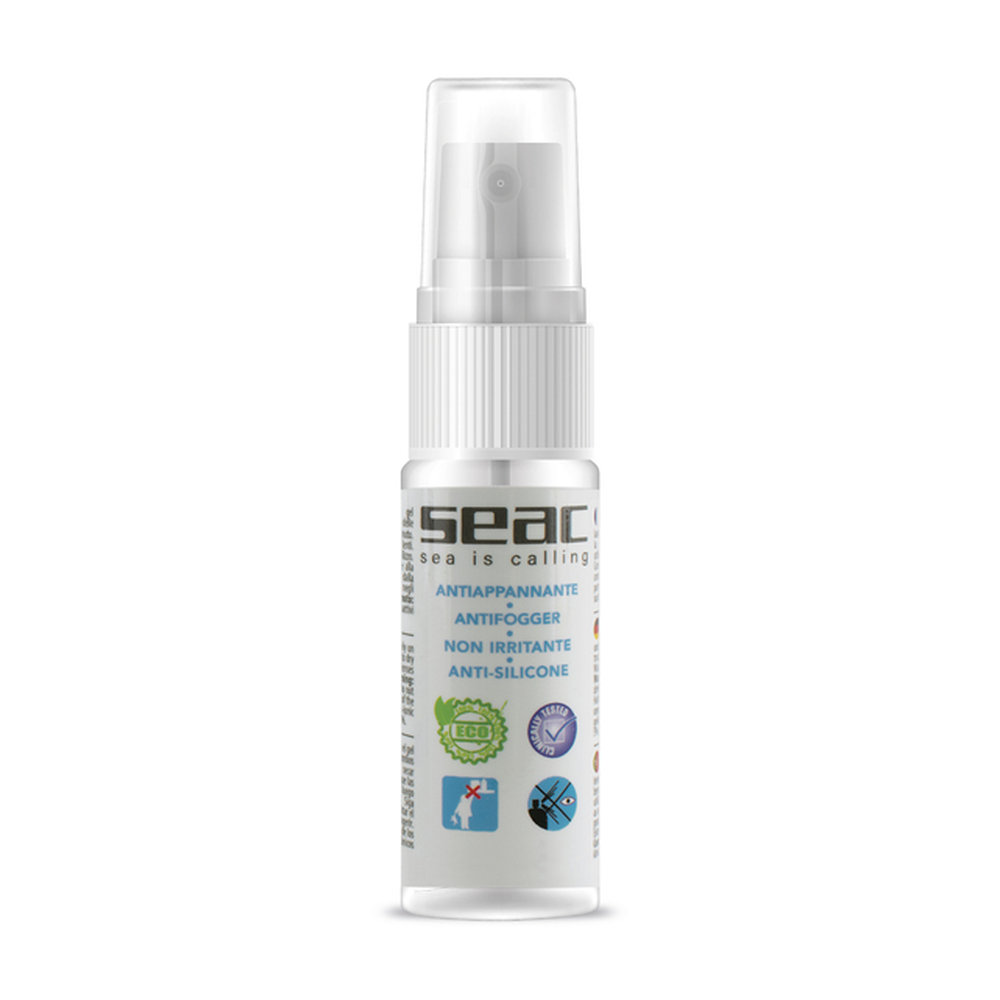 SEAC Anti-fog Bio Gel su sfondo bianco