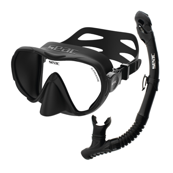 SEAC Set Bis X-frame Dry – Set maschera e boccaglio